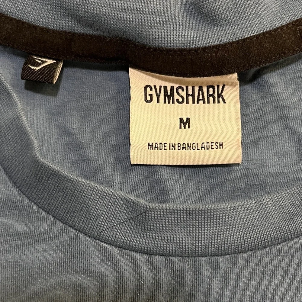 Gymshark Men's Slate Blue 95% Cotton Short Sleeve Tee - Picture 2 of 7